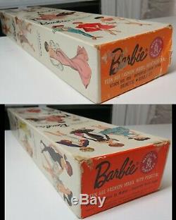 Stunning Near Mint Vintage Brunette Bubble Cut Barbie in Box