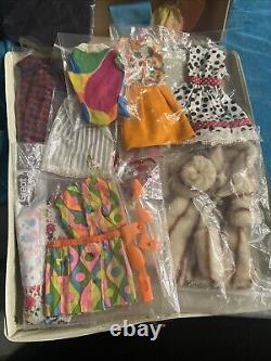 Stunning Vintage 1960s Stacey Doll TNT Redhead, Rooted Eyelashes, Clothing Lot