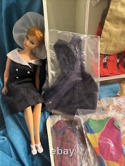 Stunning Vintage 1960s Stacey Doll TNT Redhead, Rooted Eyelashes, Clothing Lot