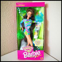 TOTALLY HAIR Barbie Brunette TERESA Doll #1117 Vintage Original 1991