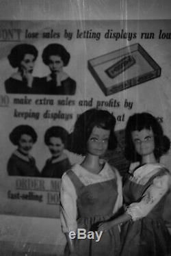 TWO Vintage Midge Barbie shown as The Double Mint Twins