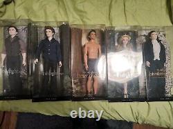 Twilight Saga Barbie dolls in box Lot Of 5 Pink Label