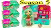 Unboxing Season 5 Shopkins Surprise Blind Bags With Peppa Mint Shoppies Doll Cookieswirlc