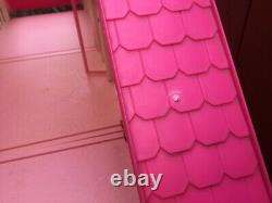 VINTAGE 1985 AUTHENTIC BARBIE DREAM HOUSE PINK WHITE Some Furniture COLLECTIBLE