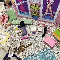 VINTAGE BARBIE DOLL Case CLOTHES And ACCESSORIES Lot