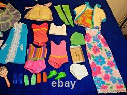 VINTAGE Barbie, BLONDE Francie & BRUNETTE Casey Dolls, Clothes & Access. Lot