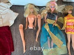 VINTAGE Huge Lot of 1960s Barbie Mod Doll Accessories Clothes Cases Barbies RARE