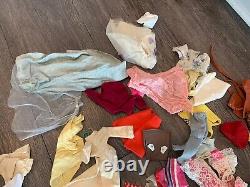 VINTAGE Huge Lot of 1960s Barbie Mod Doll Accessories Clothes Cases Barbies RARE