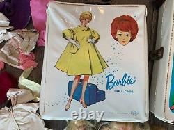 VINTAGE Huge Lot of 1960s Barbie Mod Doll Accessories Clothes Cases Barbies RARE