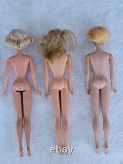 VINTAGE ORIGINAL (2) 1960's & (1) 1990's BARBIE DOLLS AND ACCESSORIES LOT