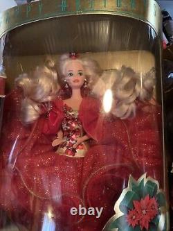 VINTAGE Special Holiday Celebration Barbie Lot of 7 dolls. NRFB DOLLS