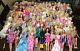 VINTAGE TO Contemporary Lot of 100 BARBIE DOLLS withKen. Includes all clothing