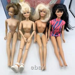 VTG Barbie Lot 1958 Japan 1966 1976 1980 1993 With 1965 Francie & Skipper Trunk