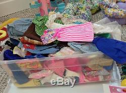 VTG LOT BARBIE COLLECTION 1960's-1990's house dolls clothes baywatch camper