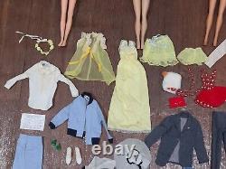 Vintage 1960's American Girl Barbie, Ken, Francie, Skipper Doll Clothes TLC Lot