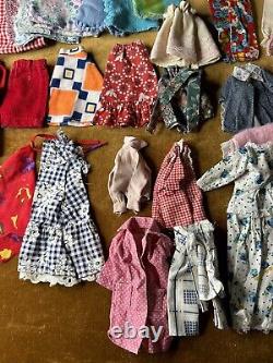 Vintage 1960's Barbie Doll Fashion Lot Of 2 1966 Barbie's And Clothes