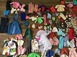 Vintage 1960's Barbie Skipper Ken Cases & Clothing Accessories Lot Free Ship
