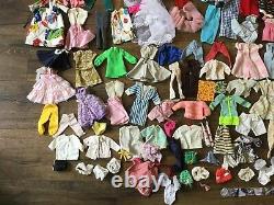 Vintage 1960's Barbie Skipper Ken Cases & Clothing Accessories Lot Free Ship