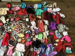 Vintage 1960's Barbie Skipper Ken Cases & Clothing Accessories Lot Free Ship