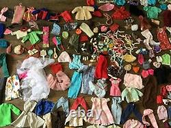 Vintage 1960's Barbie Skipper Ken Cases & Clothing Accessories Lot Free Ship