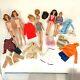 Vintage 1960's Mattel Barbie Dolls & Clothing Lot Midge Skooter Ricky Ken