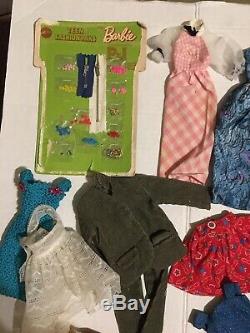 Vintage 1960s 1970s Barbie Lot Ken Ponytail Marlo Flip Malibu Clothes