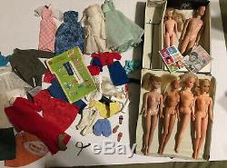 Vintage 1960s 1970s Barbie Lot Ken Ponytail Marlo Flip Malibu Clothes