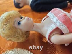 Vintage 1960s Mattel White Ginger Barbie Ken Skipper Straight Leg Japan Doll Lot