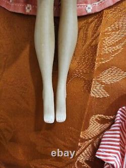 Vintage 1960s Mattel White Ginger Barbie Ken Skipper Straight Leg Japan Doll Lot