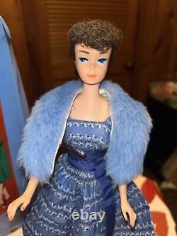 Vintage 1960s Ponytail Barbie With Case & Clothing Lot