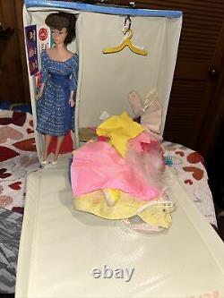 Vintage 1960s Ponytail Barbie With Case & Clothing Lot