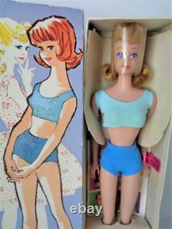 Vintage 1962 Blonde Midge Barbie Doll Mint in Box with Wrist Tag Head Cello