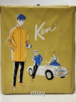 Vintage 1962 Ken Ponytail Case & Ken Doll With Clothing (Official & Handmade) Used
