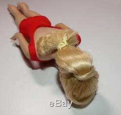 Vintage 1964 Platinum Blonde Swirl Ponytail Barbie doll near mint original box