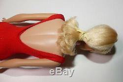 Vintage 1964 Platinum Blonde Swirl Ponytail Barbie doll near mint original box