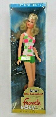 Vintage 1965 Barbie Friend Blonde Francie Twist Turn Doll New Mint Box Sealed