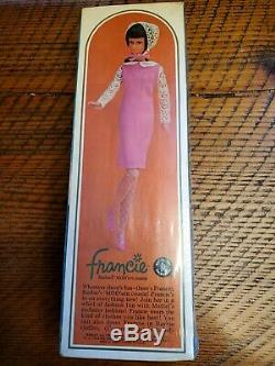 Vintage 1965 Barbie Friend Blonde Francie Twist Turn Doll New Mint NRFB 1130