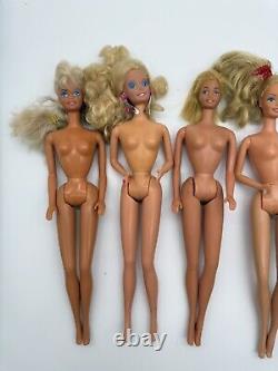 Vintage 1966 Mattel Barbie Dolls lot of 7