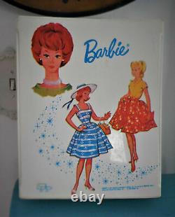 Vintage 1968 Barbie Ken Tammy Doll White Case Clothes Lot As Is