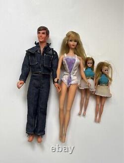 Vintage 1968 Ken 1966 Barbie TNT Blond Long Lash TNT Two Topper Dawns Dolls