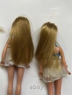 Vintage 1968 Ken 1966 Barbie TNT Blond Long Lash TNT Two Topper Dawns Dolls