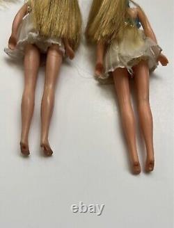 Vintage 1968 Ken 1966 Barbie TNT Blond Long Lash TNT Two Topper Dawns Dolls