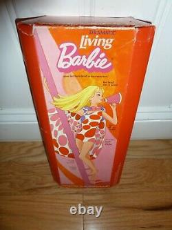 Vintage 1970 Dramatic Living Barbie #1116 MINT Brunette NIB NRFB