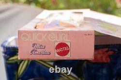 Vintage 1972 Mattel Barbie Quick Curl Miss America Pageant Doll Mint in Open Box
