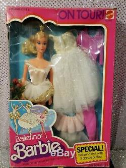 Vintage 1976 On Tour Ballerina Barbie Doll Mattel 9613 Mint Nrfb