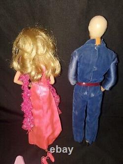 Vintage 1977 Superstar Barbie Doll #9720 & Superstar Ken Original Outfits