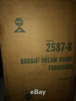 Vintage 1980's Barbie Dream House in Original Box with Furniture