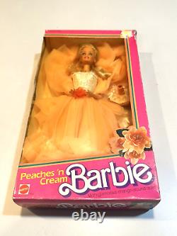 Vintage 1984 Peaches n' Cream Barbie Doll Mattel 7926 Non-Mint Box NRFB