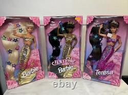 Vintage 1995 New in Box Jewel Hair Mermaid Barbie Lot! African American Rare