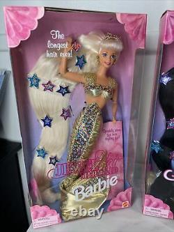 Vintage 1995 New in Box Jewel Hair Mermaid Barbie Lot! African American Rare